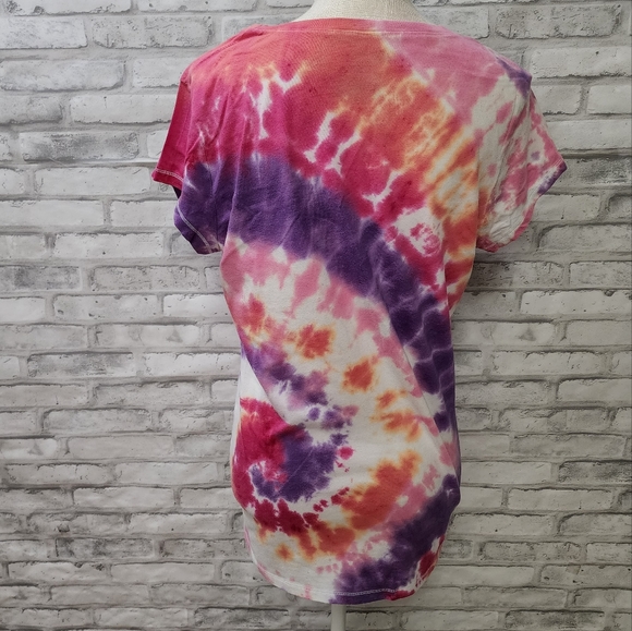 🌻FOR BUNDLES ONLY🌻 Pink Orange Tie-dye Mom Life Shirt - Picture 5 of 13